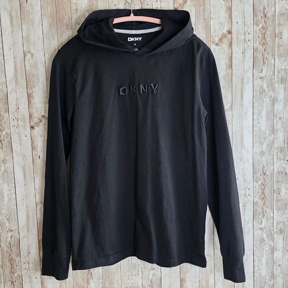Men's DKNY Hoodie Size S Black - Picture 2 of 8